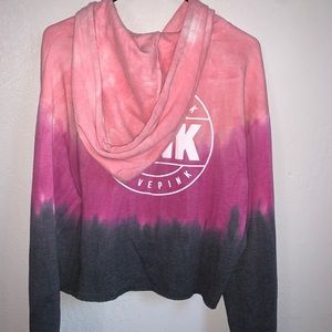 Pink hoodie & pink shorts matching set